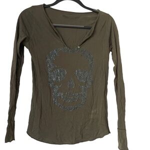 Zadig & Voltaire Sequin Skull Top